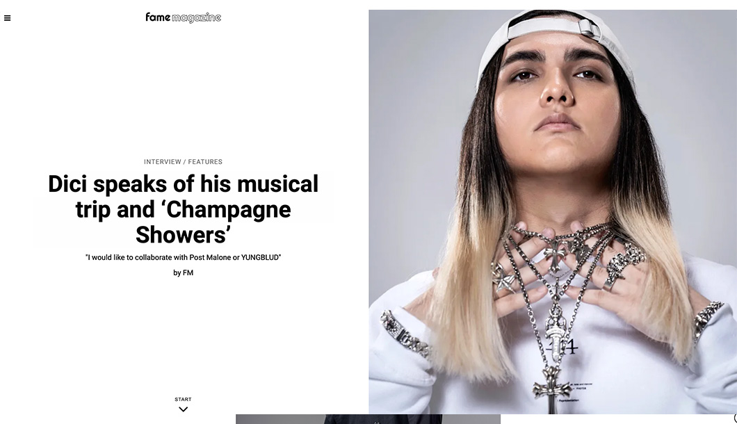 Rising rap star Dici pulls out all the stops with his latest single-Champagne Showers